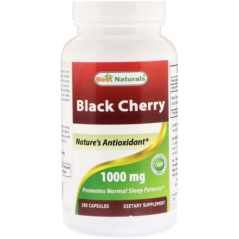 Черная вишня, Black Cherry, экстракт, Best Naturals, от подагры и ...