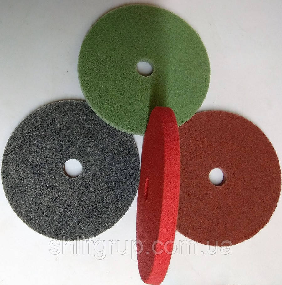 Спіненене коло полірувальний 150*10*22 неткане волокнисте абразив Р120 червоний, фото 1