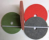 Спінений круг шліфувальний 150*10*22 нетканий волокнистий абразив Р80 бордовий, фото 2