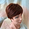 Коротка перука з термоволокна каштаново-мідний Е-9318-33А, фото 6