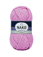 Nako SPAGHETTI ( Спагетті ) № 6750 рожевий (Вовна з акрилом, нитки для в'язання)