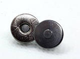 Кнопка магніт паркет 10 мм темний нікель, фото 2