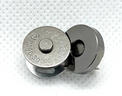 Кнопка магніт 15 мм темний нікель