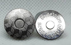 Кнопка магніт паркет 18 мм нікель