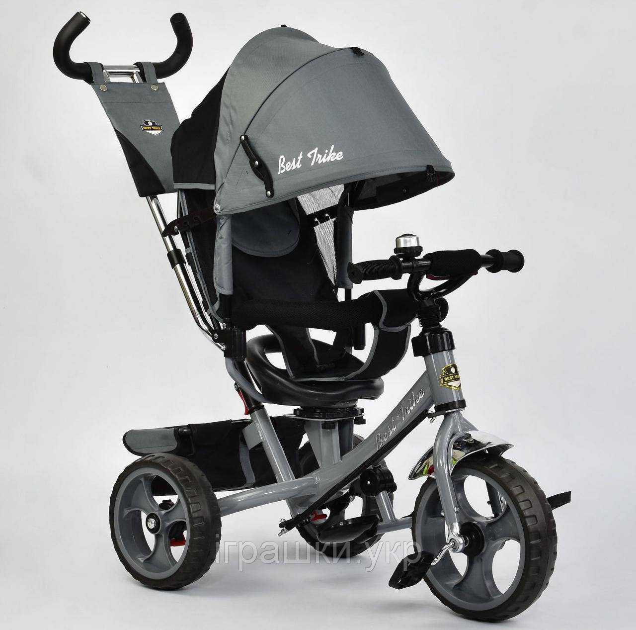 Трехколёсный детский велосипед Best Trike 5700-3430, колеса EVA, поворот сидения