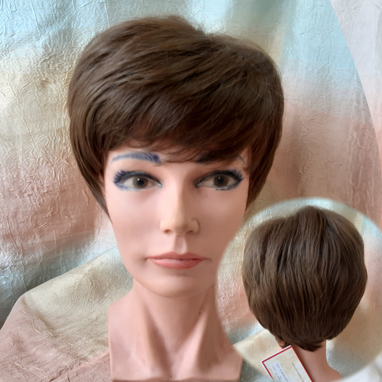 Коротка перука з термоволокна русявий E-9318-10, фото 1