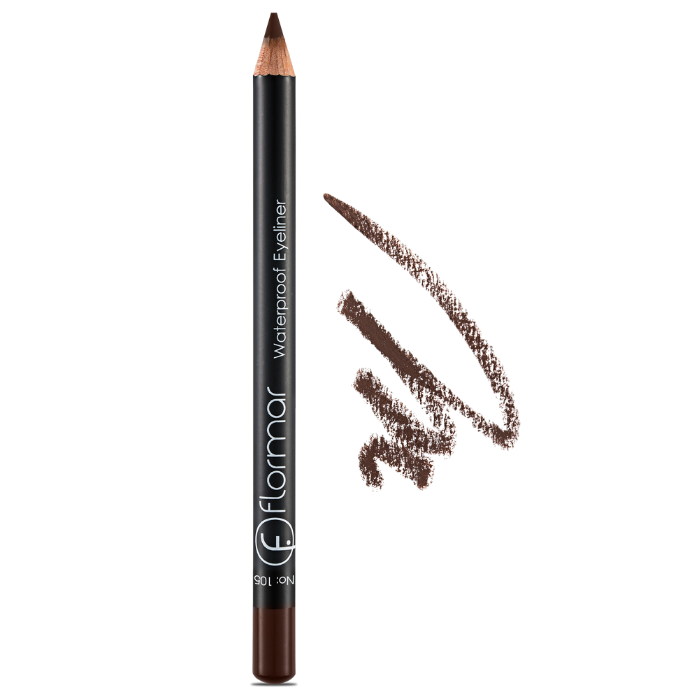 Водостійкий олівець для очей Flormar 106 Dark Chestnut 1,7 м (2736030)
