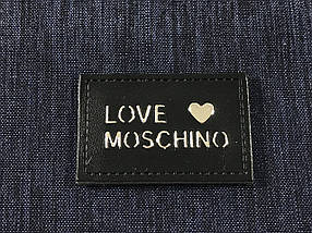 Нашивка Love Moschino срібло 45х30 мм