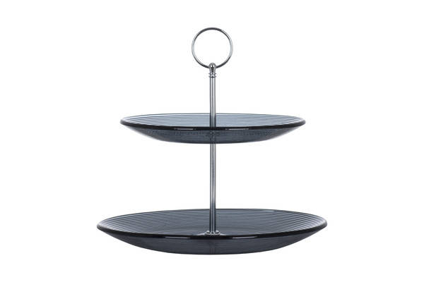 Блюдо двоярусне VIVA MONACO BLACK (S3020T/M2-Black), фото 4
