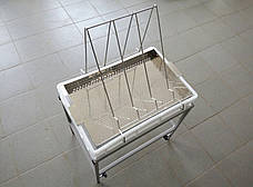 Стіл для роздруку з ванночкою пластиковий 100 мм, сито неірж. LYSON Польща, фото 2
