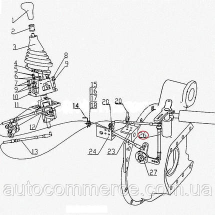 Наконечник тяги кп FAW 3252 (Фав 3252) HOWO (732107019), фото 3