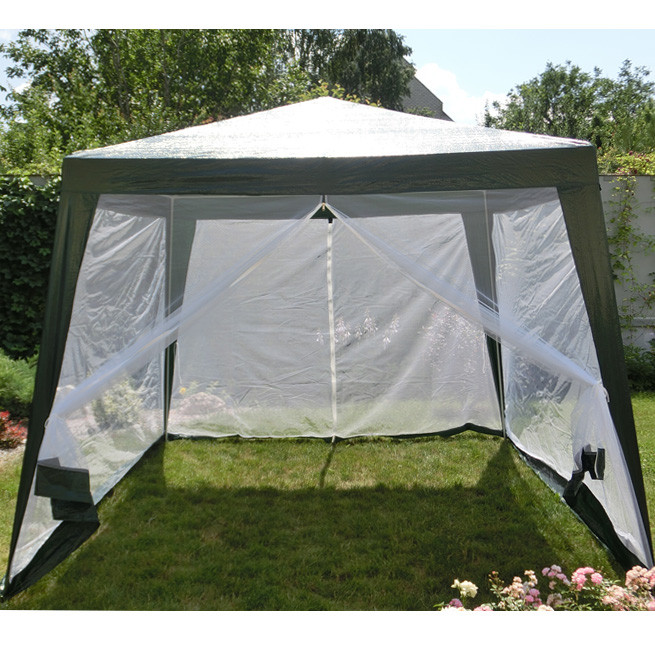 Намет-павільйон "Трапеція" з москітними сітками (темно-зелений)