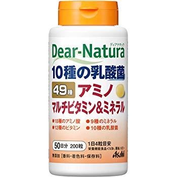 Asahi Dear Natura Японські вітаміни, мінерали, амінокислоти (49 компонентів), 200 таб на 50 днів. До 11/2026
