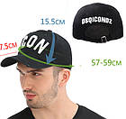 Бейсболка DSQUARED2 Be Cool Be Nice чорна, фото 3