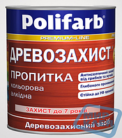 Антисептическая пропитка Древозахист Полифарб 3,5 кг бесцветная (Polifarb)