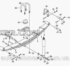 Ресора передня в зборі FAW 3252 (ФАВ 3252) 2902010-371, фото 3