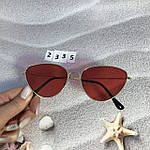 Червоні окуляри в золотій оправі, фото 7