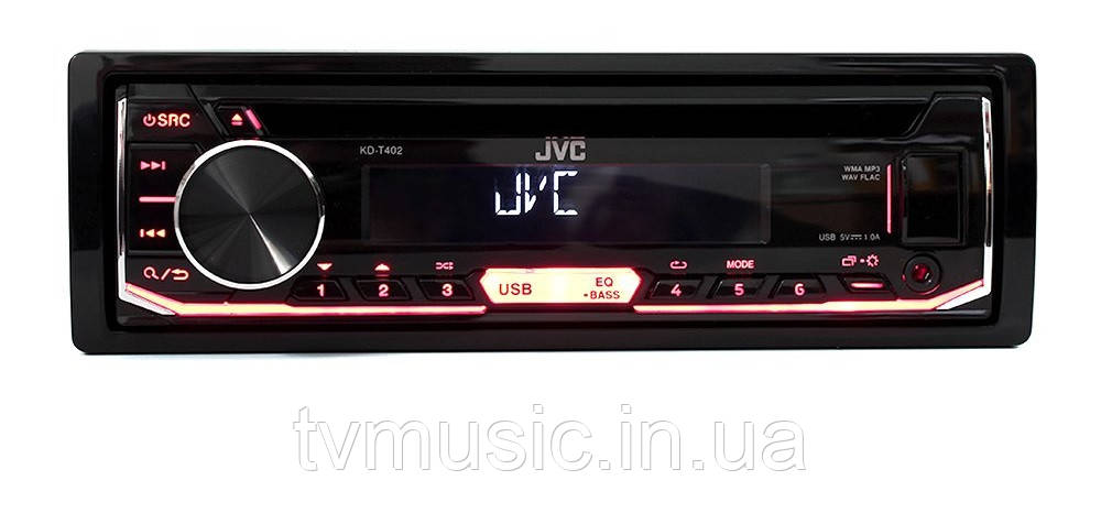 Автомагнітола JVC KD-T402, фото 1