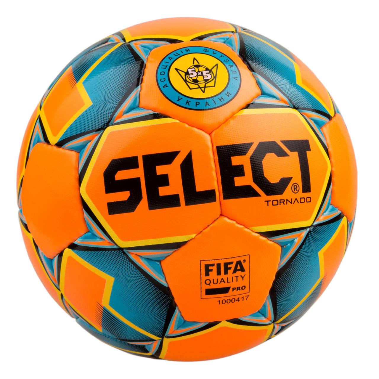 М'яч футзальний Select Futsal Tornado FIFA р. 4 (105000-015) Orange/Blue