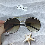 Трендові сонцезахисні окуляри коричневі, фото 7