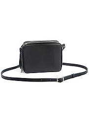 Клатч чорний шкіряний