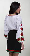 Жіноча вишиванка з червоними маками, фото 3