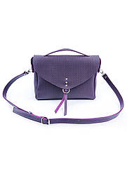 Сумка жіночий цвіт баклажан натуральна шкіра