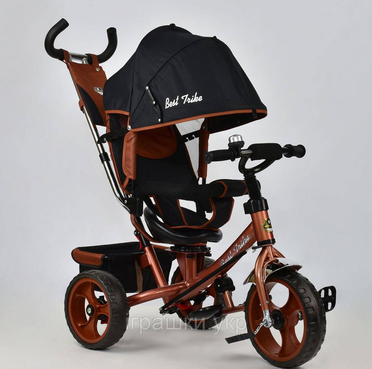 Трехколёсный детский велосипед Best Trike 5700-4340, колеса EVA, поворот сидения