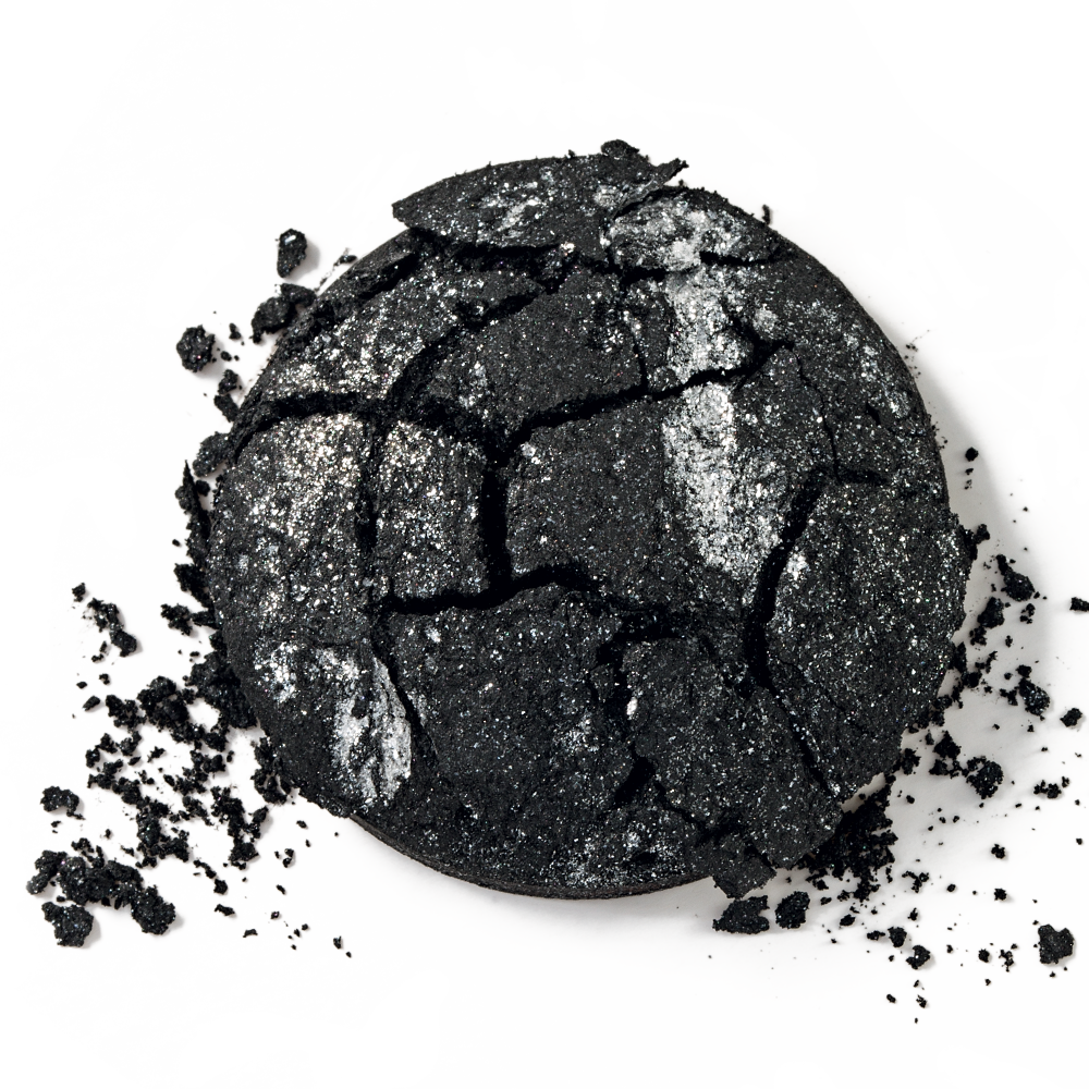 Запечені тіні Flormar "Блиск діамантів" D02 Black Glitters 5 г (2732252)