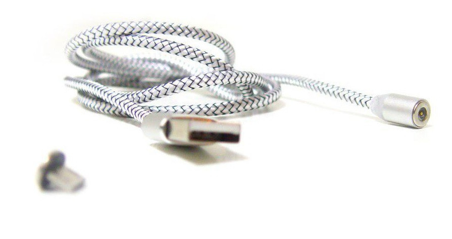 Кабель магнітний круглий HLV Magnetic Cable M3 4993 Type-C Grey