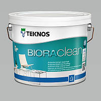 Водорозчинна фарба для стін та стелі Teknos Biora Clean, 2.7 л