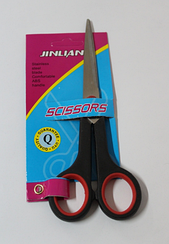 Ножиці Scissors №7 c з червоно-чорними ручками