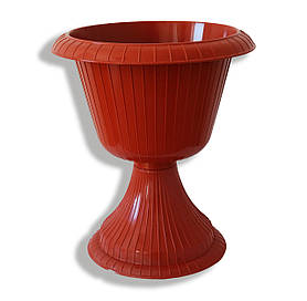 Кашпо на ніжці Гаваї  330 мм ТЕРАКОТОВИЙ