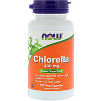 Хлорела, Now Foods, 400 мг, 100 капсул