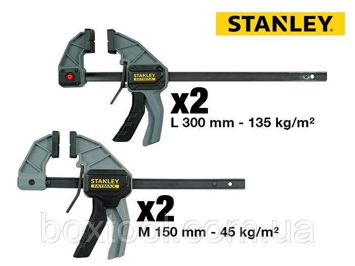 Набір струбцин 300 мм і 150 мм Stanley FMHT0-83243