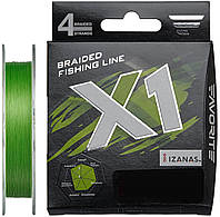 Шнур Favorite X1 PE 4x 150m (l.green) #0.5/0.117mm 9lb/4.1kg