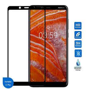 Захисне скло для Nokia 3.1 Plus (3 кольори)