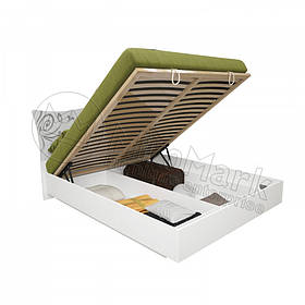 Двуспальне ліжко 180х200 з підйомним механізмом у спальню Богема Білий Глянець Міромарк