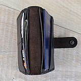 Коричневе портмоне Mr.Falke з натуральної шкіри, фото 7