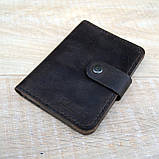 Коричневе портмоне Mr.Falke з натуральної шкіри, фото 2