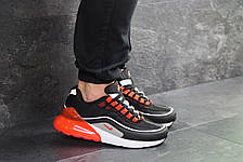 Кросівки Nike Air Max 95 + Max 270,чорні з помаранчевим, фото 3