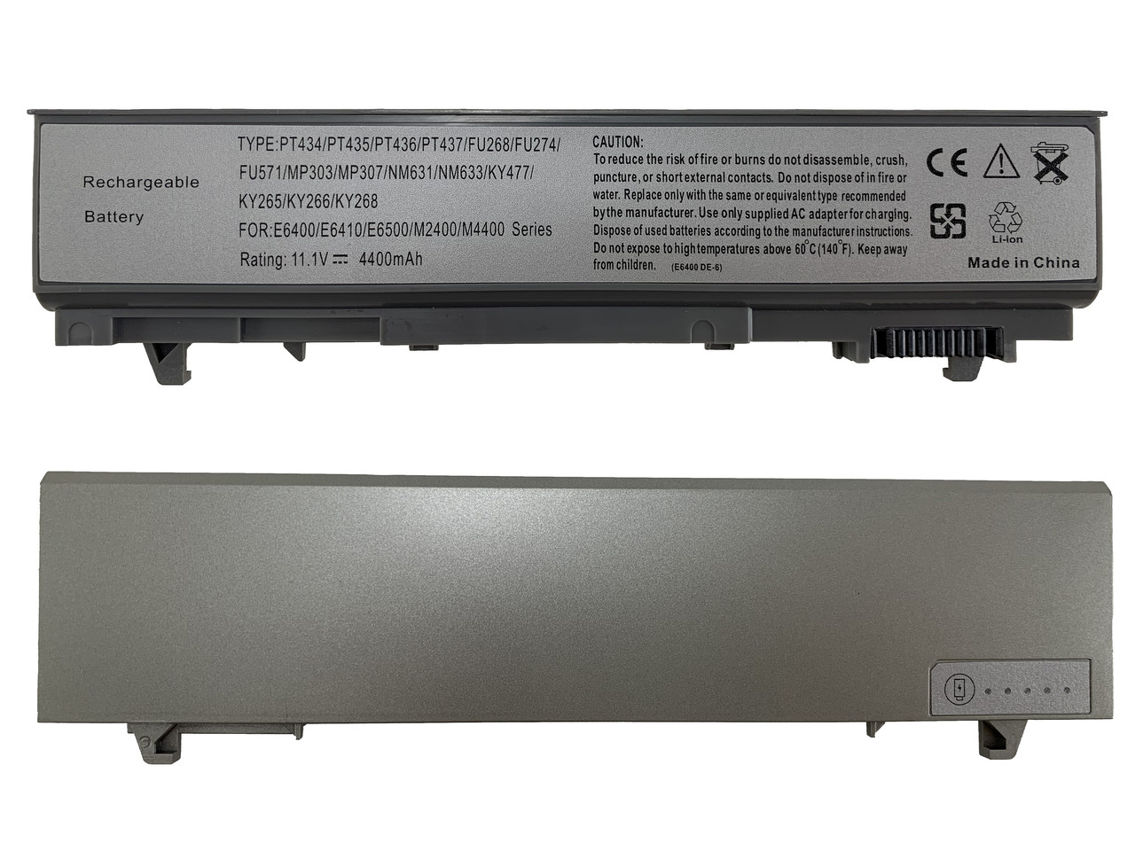 Батарея для ноутбука Dell PT434 (Latitude: E6400, E6500 Precision: M2400, M4400, M4500, M6400) 11.1V 4400mAh