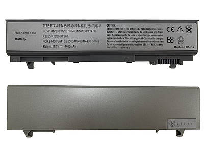 Батарея для ноутбука Dell PT434 (Latitude: E6400, E6500 Precision: M2400, M4400, M4500, M6400) 11.1V 4400mAh