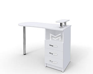 Манікюрний стіл MARKSON M102 "Естет No2" з поличкою, білий