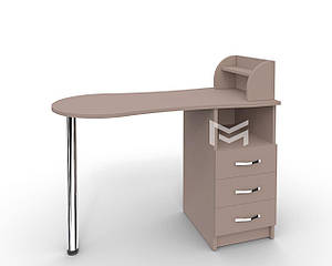 Манікюрний стіл MARKSON M103 "Естет No3" з поличкою, білий