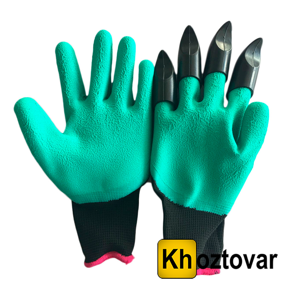 Садові рукавички c кігтями Garden Genie Gloves | Джені Гловес, фото 1