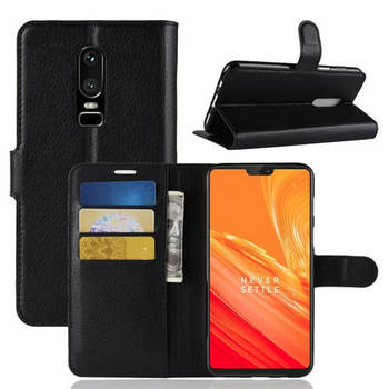 Чохол-книжка Litchie Wallet для OnePlus 6 Чорний