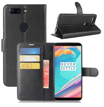 Чохол-книжка Litchie Wallet для OnePlus 5T Чорний