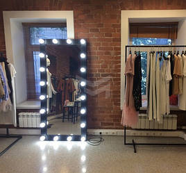 Дзеркало з підсвіткою по колу MARKSON CARDEA MS 604 у повний зріст чорне