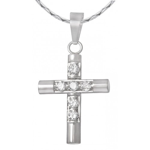 Купить Женский крестик из стали с камнями 101474, цена 250 грн — Prom ...